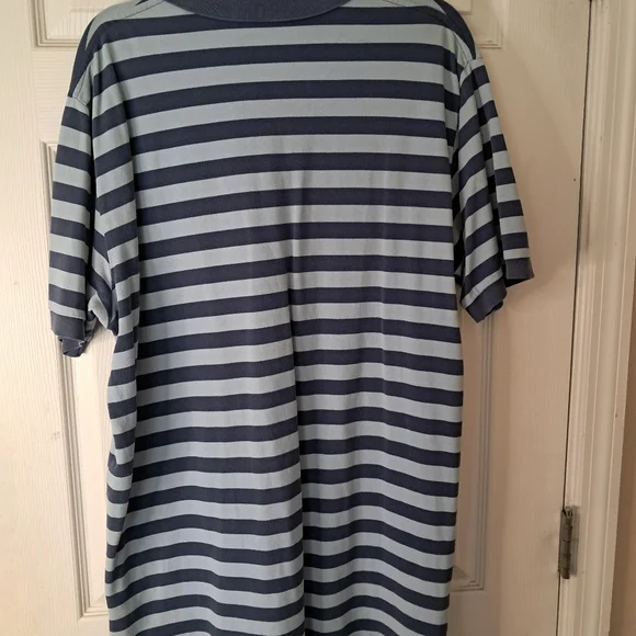 Men's Polo XXL By Ralph Lauren, 2 Tone Blue stripe, Classc Fit. - Picture 4 of 4